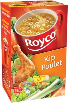 Een Royco Minute Soup kip, pak van 25 zakjes koop je bij ShopXPress