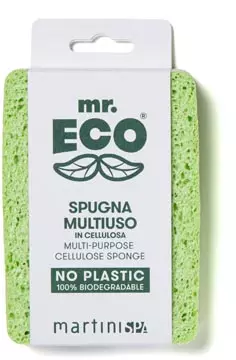 Een Mr. Eco spons ft 12.5 x 10 x 2 cm, van plantaardige cellulose koop je bij ShopXPress