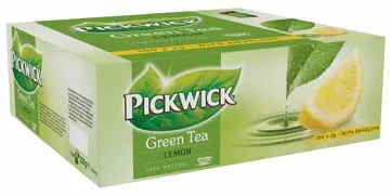 Een Pickwick thee, green tea lemon, pak van 100 stuks koop je bij ShopXPress