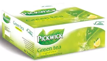 Een Pickwick thee, green tea lemon, pak van 100 stuks koop je bij ShopXPress
