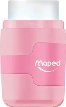 Een Maped potloodslijper + gom Connect Soft Touch, pastelkleur, op blister koop je bij ShopXPress