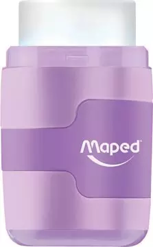 Een Maped potloodslijper + gom Connect Soft Touch, pastelkleur, op blister koop je bij ShopXPress