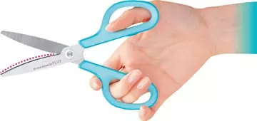 Een Plus FitCut Curve SMART schaar voor linkshandigen, 17,5 cm, blauw, op blister koop je bij ShopXPress