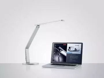 Een Hansa bureaulamp Vario Plus, LED, zilver koop je bij ShopXPress