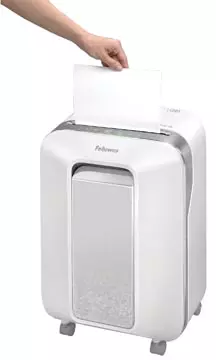 Een Fellowes Microshred papiervernietiger LX201, wit koop je bij ShopXPress