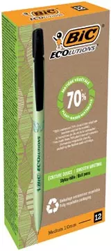 Een Bic Media Clic Bio-based Ecolutions balpen, zwart koop je bij ShopXPress