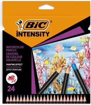 Een Bic aquarelpotlood Intensity, etui van 24 stuks koop je bij ShopXPress