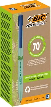 Een Bic Media Clic Bio-based Ecolutions balpen, blauw koop je bij ShopXPress