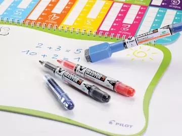 Een Pilot V-Board Master whiteboardmarker, met wisser, ronde punt, 1,3 mm, zwart koop je bij ShopXPress