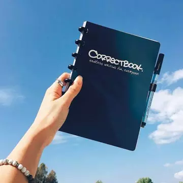 Een Correctbook A5 Original: uitwisbaar / herbruikbaar notitieboek, gelijnd, Midnight Blue (marineblauw) koop je bij ShopXPress