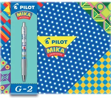 Een Pilot gelroller G-2 Mika Limited Edition, geschenkdoos met 6 gelrollers koop je bij ShopXPress