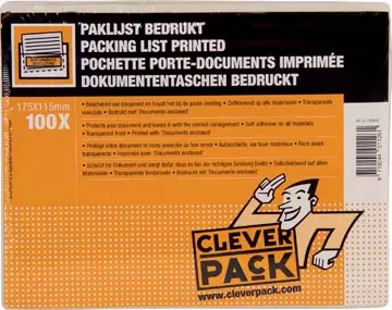 Een Cleverpack documenthouder Documents Enclosed, ft 175 x 115 mm, pak van 100 stuks koop je bij ShopXPress