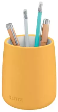Een Leitz Cosy keramisch pennenbakje, geel koop je bij ShopXPress