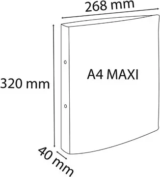 Een Exacompta ringmap Forever Young ft A4 maxi, 2 ringen van 3 cm, geassorteerde kleuren koop je bij ShopXPress