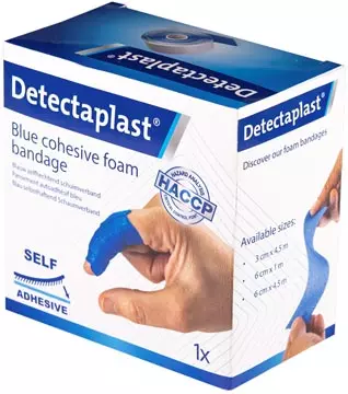 Een Detectaplast zelfklevend schuimverband, ft 6 cm x 4,5 m, op rol koop je bij ShopXPress