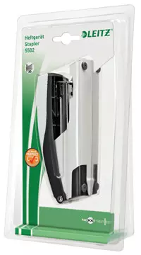 Een Leitz NeXXt WOW 5502 nietmachine, wit metallic, op blister koop je bij ShopXPress