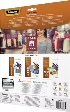 Een Fellowes Admire lamineerhoezen - EasyDisplay, Enhance80, ft A4, 160 micron (2 x 80 micron), pak van 25 st koop je bij ShopXPress