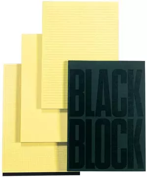 Een Exacompta notitieboeken, ft 29,7 x 21 cm, Black, geel papier, 70 vel, geruit Q5 koop je bij ShopXPress