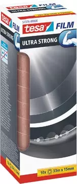 Een Tesafilm Ultra-Strong, ft 33 m x 15 mm, toren van 10 rolletjes koop je bij ShopXPress