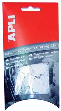 Een Apli draadetiketten ft 22 x 35 mm (b x h) (7011), etui van 100 stuks koop je bij ShopXPress