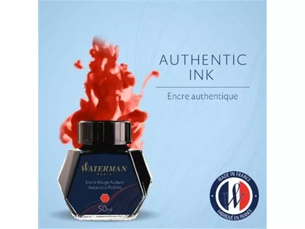 Een Waterman vulpeninkt 50 ml, rood (Audacious) koop je bij ShopXPress