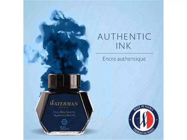 Een Waterman vulpeninkt 50 ml, blauw (Mysterious) koop je bij ShopXPress