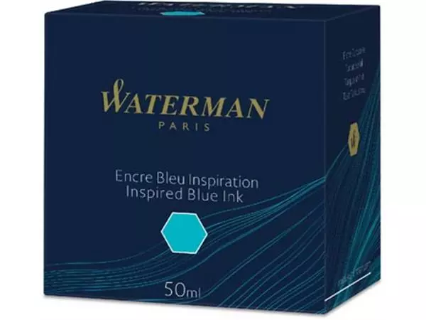 Een Waterman vulpeninkt 50 ml, blauw (Inspired) koop je bij ShopXPress