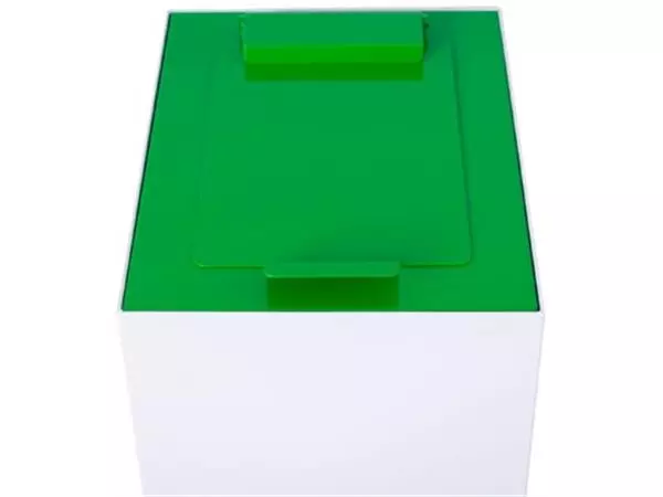 Een V-Part top met klep voor modulaire afvalbak 60 l, groen koop je bij ShopXPress