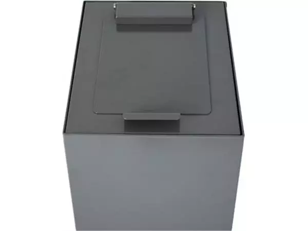 Vous pouvez acheter un V-Part couvercle à clapet pour poubelle modulaire 60 l, gris foncé chez Supplierz BV