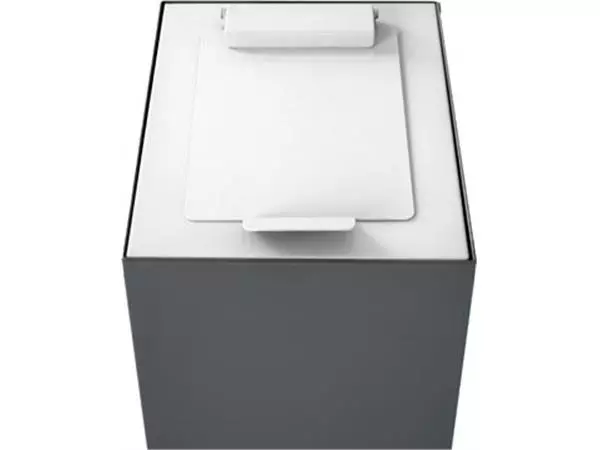 Een V-Part top met klep voor modulaire afvalbak 60 l, wit koop je bij ShopXPress