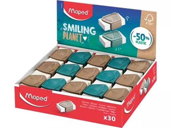 Vous pouvez acheter un Maped Smiling Planet gomme, présentoir de 30 pièces chez Supplierz BV