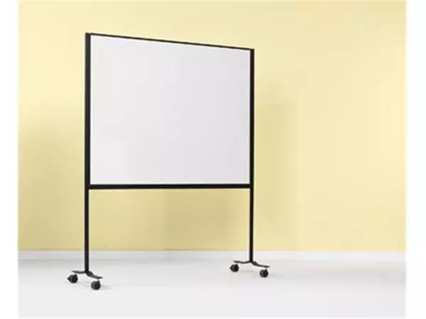 Een Smit Visual whiteboard, gelakt staal, magnetisch, verrijdbaar, 120 x 150 cm koop je bij ShopXPress