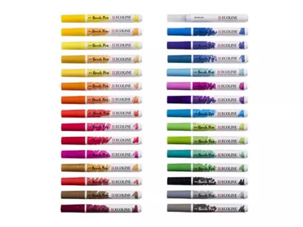 Een Talens Ecoline Brush pen, etui van 30 stuks, set Primaire koop je bij Supplierz BV