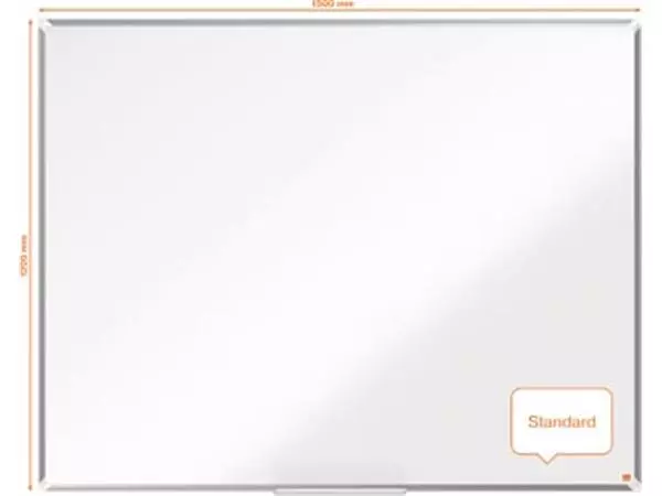 Een Nobo Premium Plus whiteboard, emaille, magnetisch, 120 x 150 cm koop je bij ShopXPress