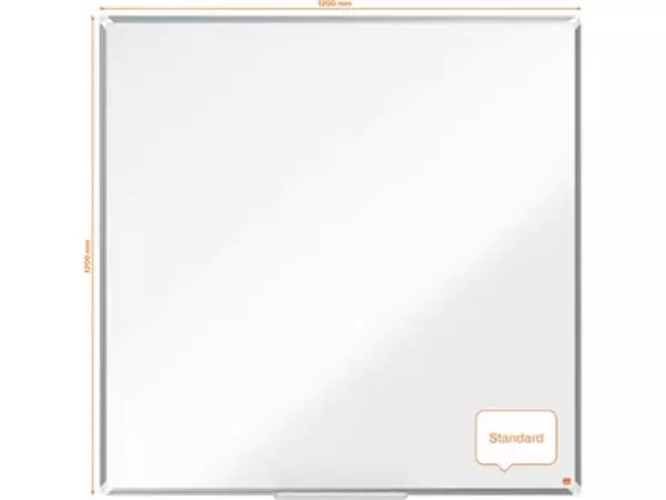 Een Nobo Premium Plus whiteboard, gelakt staal, magnetisch, 120 x 120 cm koop je bij ShopXPress