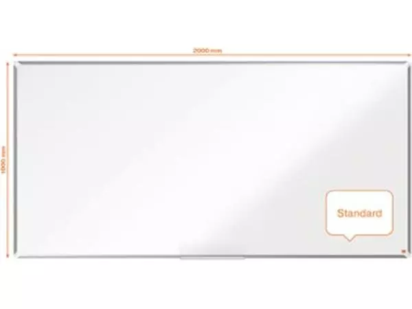 Een Nobo Premium Plus whiteboard, gelakt staal, magnetisch, 100 x 200 cm koop je bij ShopXPress