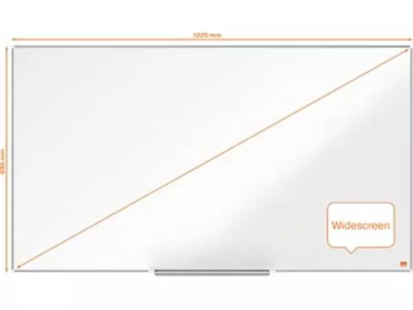 Een Nobo Impression Pro Widescreen whiteboard, emaille, magnetisch, 69 x 122 cm koop je bij ShopXPress