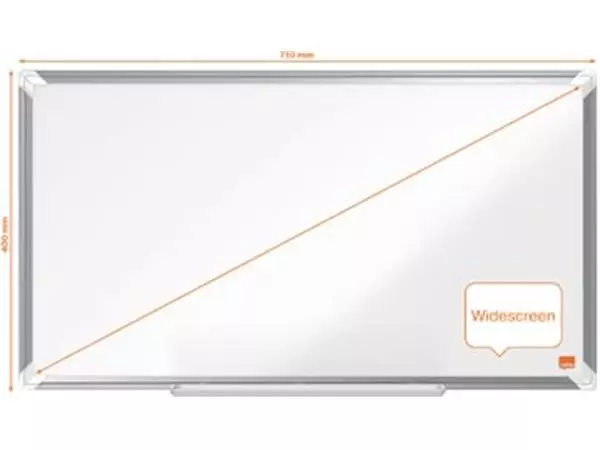 Een Nobo Premium Plus Widescreen whiteboard, emaille, magnetisch, 40 x 71 cm koop je bij ShopXPress