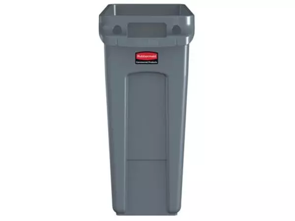 Een Rubbermaid afvalcontainer Slim Jim, 60 liter, grijs koop je bij Supplierz BV