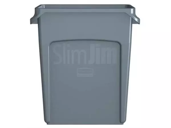 Een Rubbermaid afvalcontainer Slim Jim, 60 liter, grijs koop je bij ShopXPress