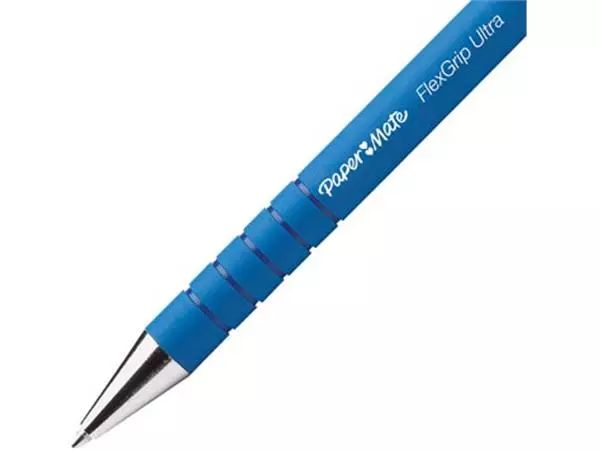 Een Paper Mate balpen Flexgrip Ultra RT medium, blauw, blister van 2 stuks koop je bij Supplierz BV