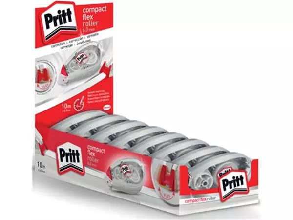 Een Pritt correctieroller Compact Flex 6 mm x 10 m koop je bij Supplierz BV