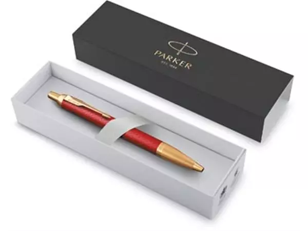 Sie können einen Parker IM Premium balpen, medium, in giftbox, Deep red (rood/goud) bei Supplierz BV kaufen