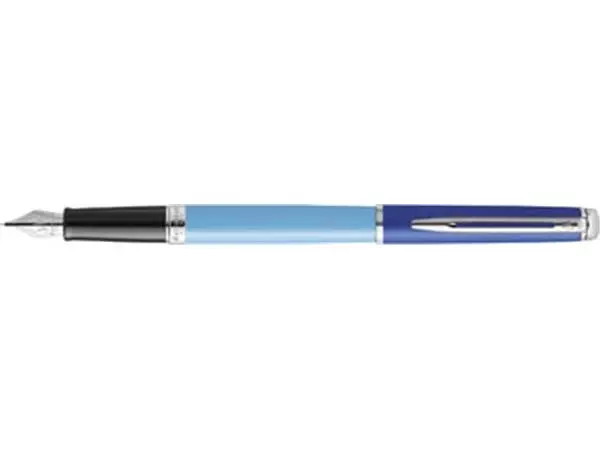 Een Waterman Hémisphère Colour Blocking vulpen, medium punt, Blue CT koop je bij ShopXPress