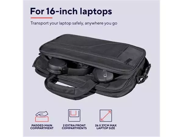 Een Trust Sydney laptoptas Eco, voor 16 inch laptop koop je bij ShopXPress