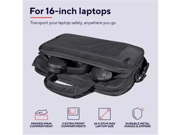 Een Trust Sydney laptoptas Eco, voor 17,3 inch laptop koop je bij ShopXPress