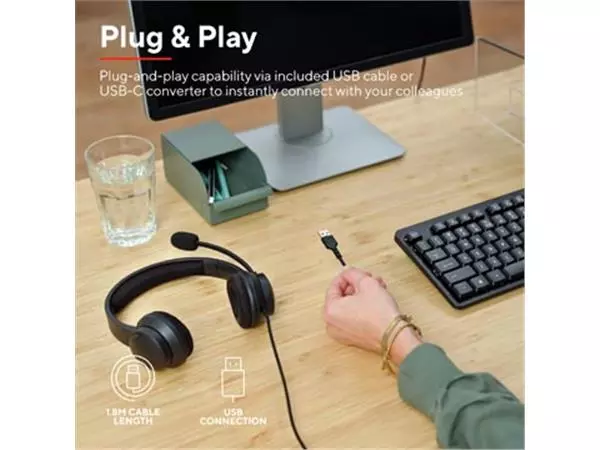 Een Trust USB Headset HS-260, noise cancelling koop je bij ShopXPress