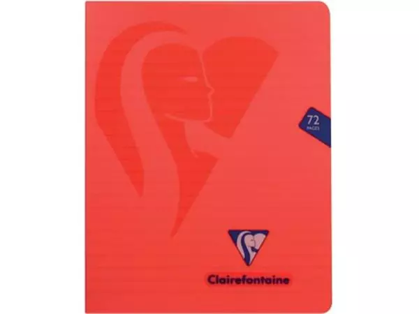 Een Clairefontaine schrift mimesys voor ft A5, 72 bladzijden, kaft in PP, gelijnd, geassorteerde kleuren koop je bij ShopXPress