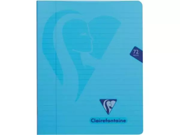 Een Clairefontaine schrift mimesys voor ft A5, 72 bladzijden, kaft in PP, gelijnd, geassorteerde kleuren koop je bij Supplierz BV