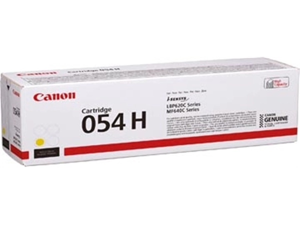 Een Canon toner 054 H, 2.300 pagina's, OEM 3025C002, geel koop je bij ShopXPress